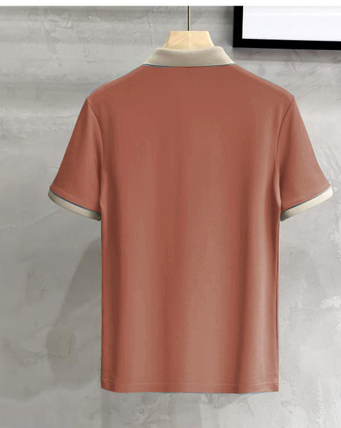 Men’s Orange Polo Collar Half Sleeve T-Shirt