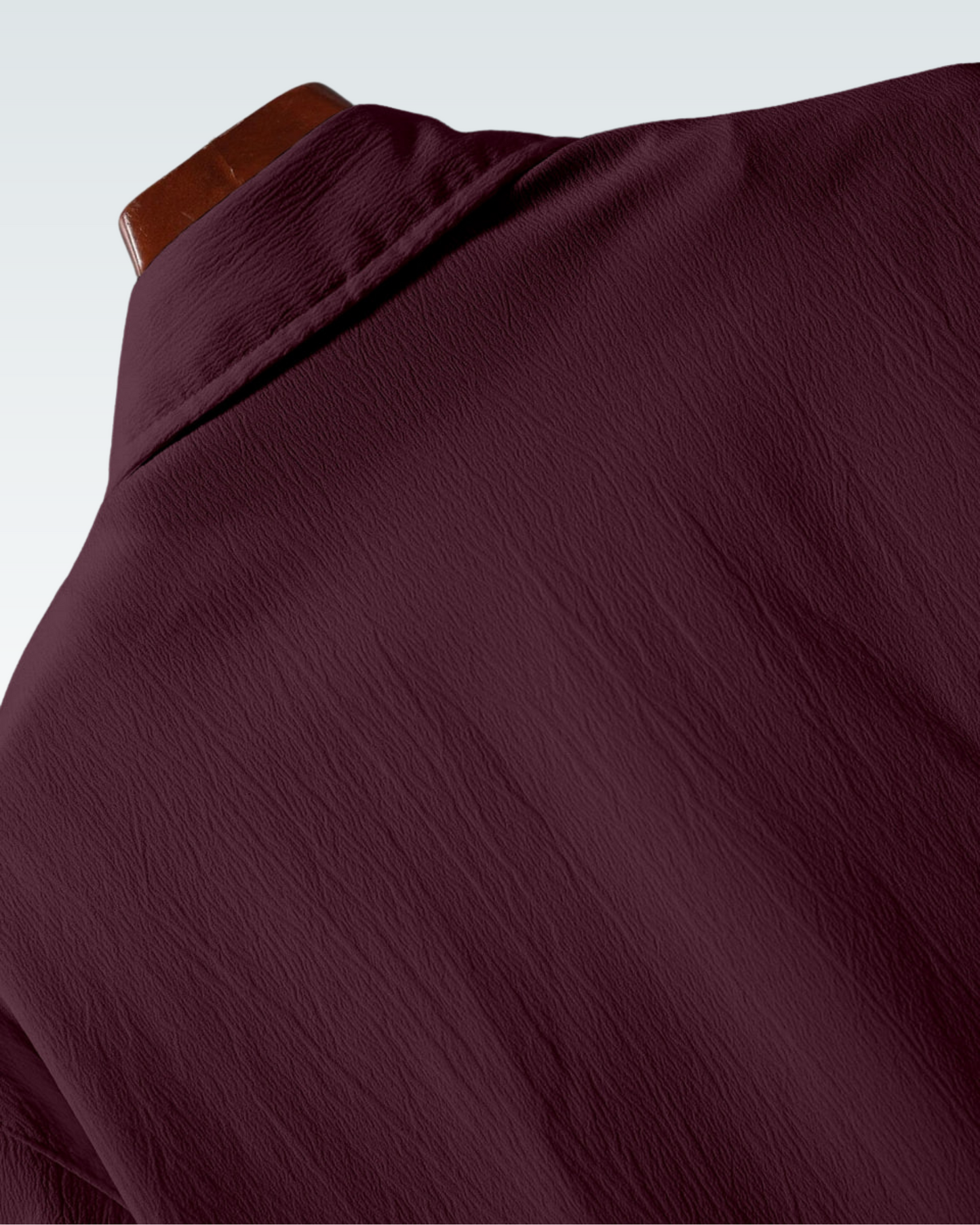 MAROON SHORT SLEEVE PLAIN SHIRT FOR MEN