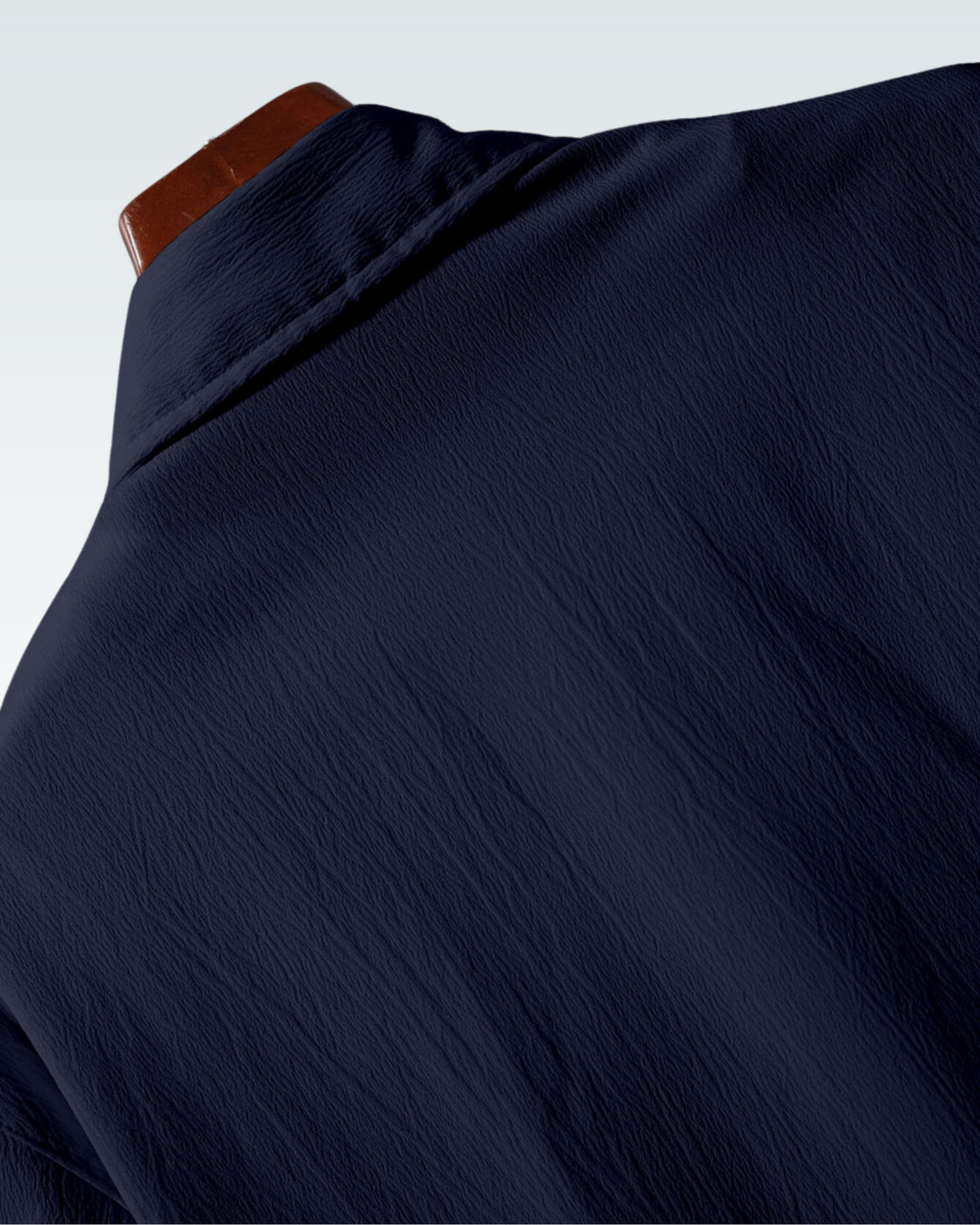 DARK BLUE SHORT SLEEVE PLAIN SHIRT FOR MEN