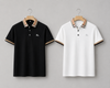 Timeless Duo – Black & White Polos | Half Sleeve T-shirt