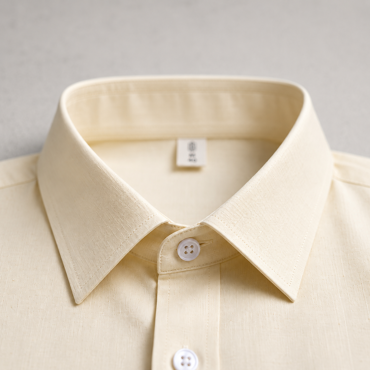 Green Beige Script Print Half Sleeve Shirt
