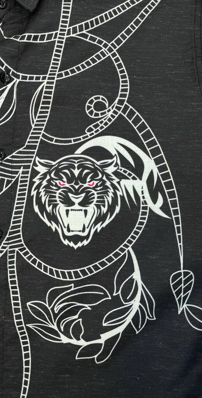 Urban Tiger Sketch Black Shirt